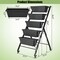 Costway 5-Tier Vertical Raised Garden Bed Elevated Planter with Wheels & Container Boxes Black